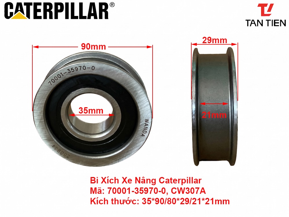 Bi Xích Xe Nâng Caterpillar 70001-35970-0